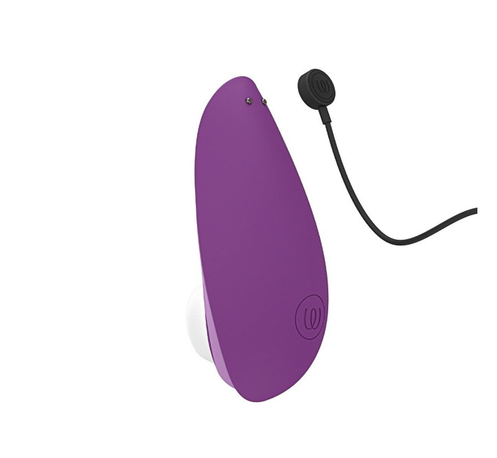 Вакуумний кліторальний стимулятор Womanizer Liberty 2 Purple, 8 режимів, магнітна кришечка