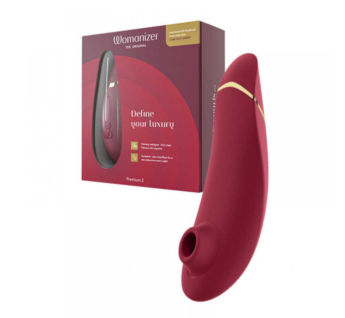 Вакуумный стимулятор клитора Womanizer Premium 2 Bordeux