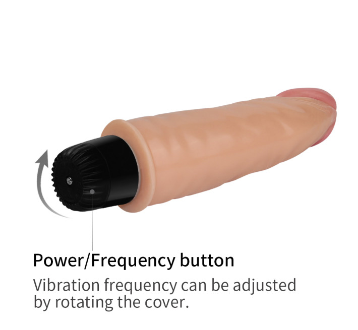 Реалістичний вібратор LoveToy Reel Softee Vibrator 7 Тілесний