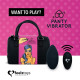 Вібратор в трусики FeelzToys Panty Vibrator Чорний з пультом дистанційного керування, 6 режимів роботи, сумочка-чохол