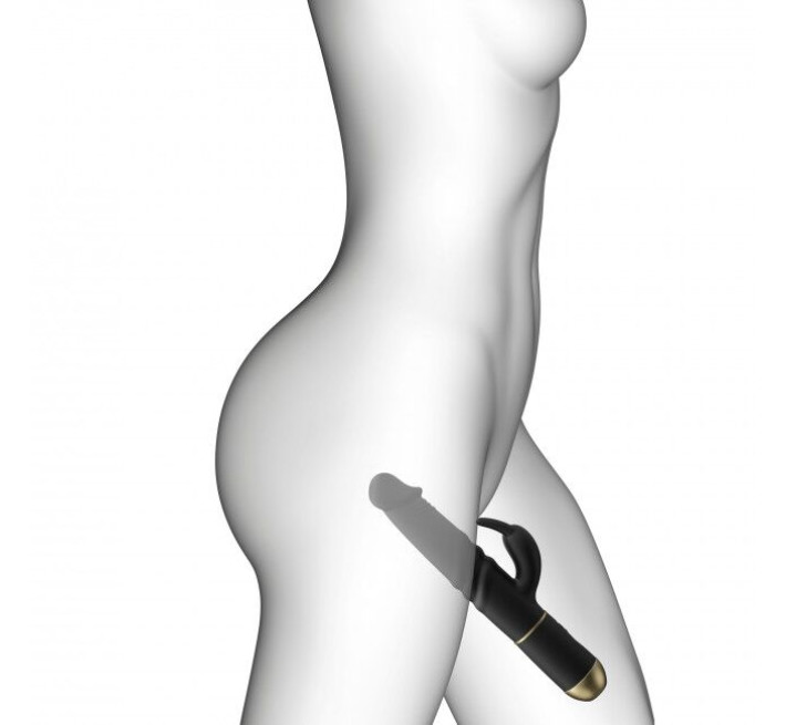 Вибратор Dorcel Furious Rabbit 2.0 с возвратно-поступательными движениями головки, перезаряжаемый