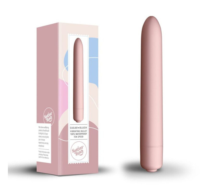 Минивибратор SugarBoo Sugar Blush, 10 уровней интенсивности