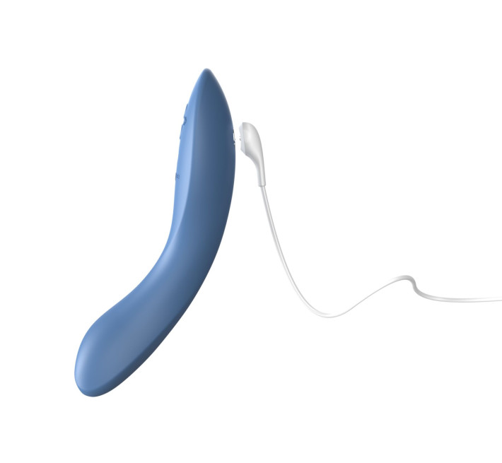 Смарт-вібратор We-Vibe Rave 2 Twisted Pleasure Blue, для точки G та входу в піхву, 2 мотори