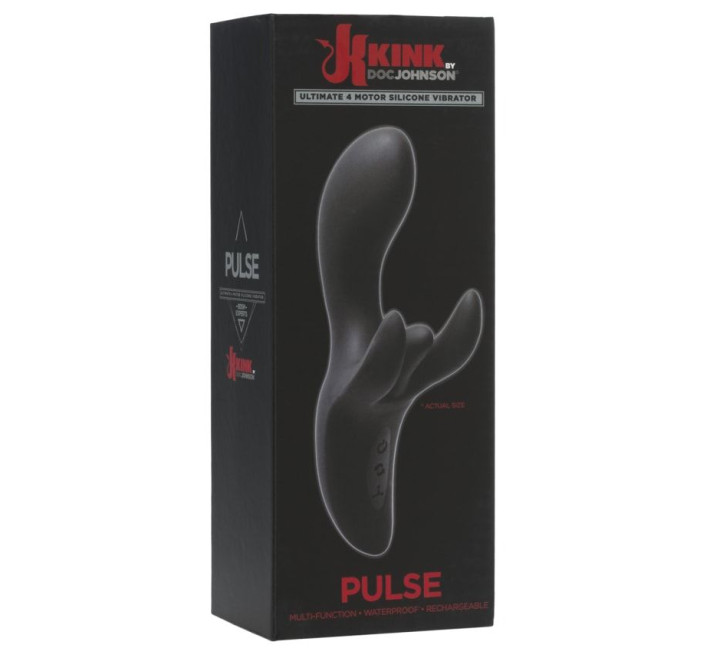 Вібратор-кролик Doc Johnson Kink - Pulse - Ultimate 4 Motor Silicone Vibrator