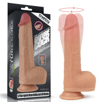 Вібратор LoveToy Dual-Layered Silicone Rotating Cock With Vibration Anthony 8.5 Flesh