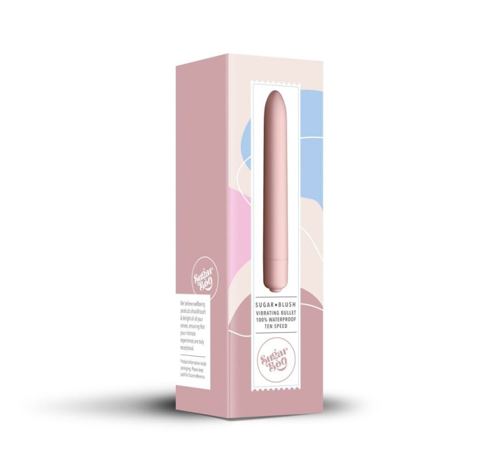 Минивибратор SugarBoo Sugar Blush, 10 уровней интенсивности