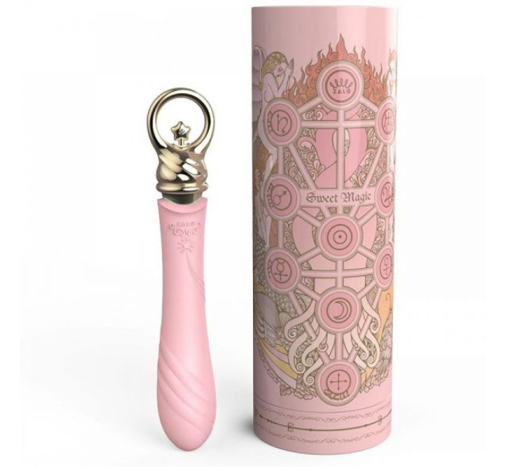 Вібромасажер з функцією підігріву Zalo Courage Рожевий