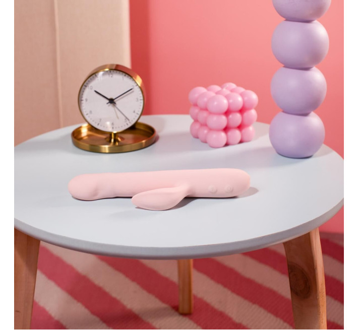 Вібратор-кролик Good Vibes Only - SHAI Thrusting Vibrator Soft Silicone - Pink