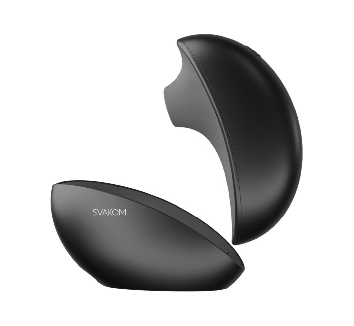 Вакуумный клиторальный смарт-стимулятор Svakom Pulse Galaxie Midnight Black, проектор звездного неба