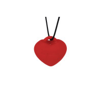 Минивибратор «Сердечко» FairyGasm PleasureStone red, 9 режимов, на шнурке