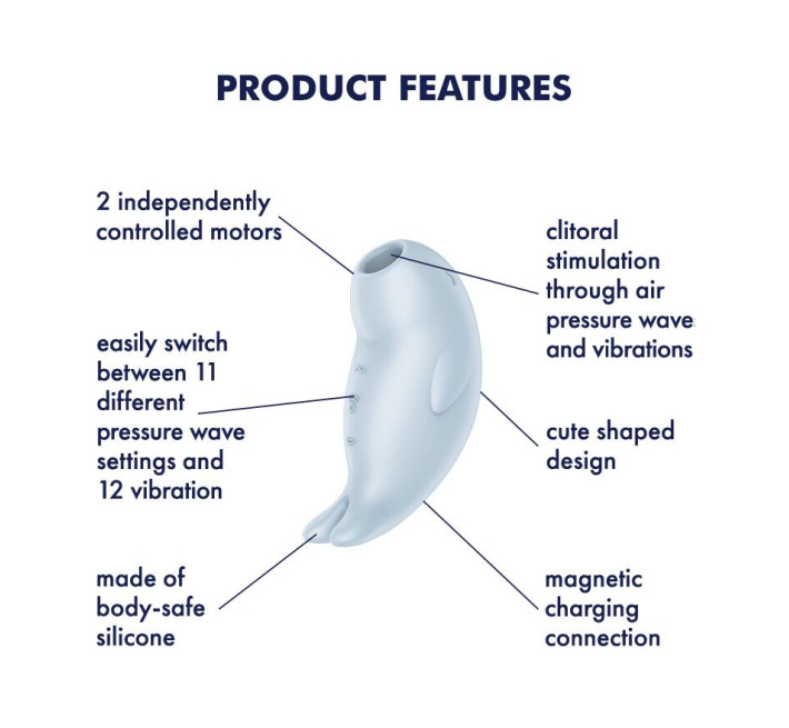 Вакуумний кліторальний стимулятор з вібрацією Satisfyer Seal You Soon, 2 незалежні мотори