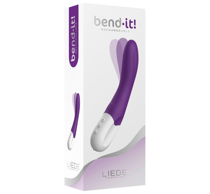 Вібратор точки G Liebe Bend It Rechargeable Purple, 10 режимів, дуже потужний, гнучкий стовбур