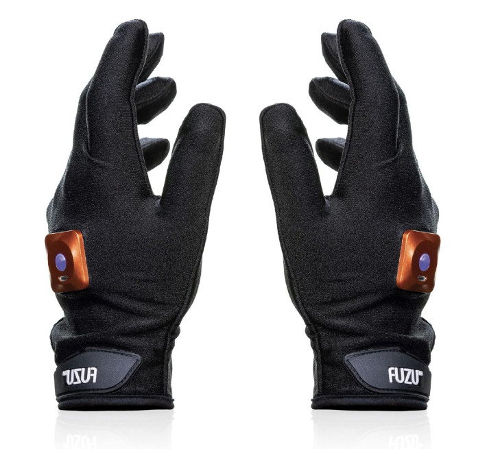 Виброперчатки (пара) FUZU Gloves Vibrating Massage Two Hands, 11 режимов