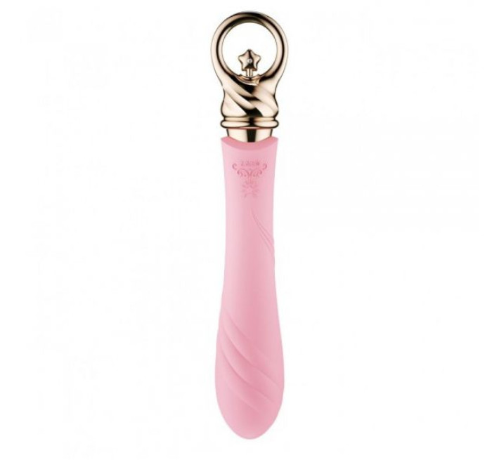 Вібромасажер з функцією підігріву Zalo Courage Рожевий