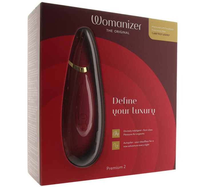 Вакуумный стимулятор клитора Womanizer Premium 2 Bordeux