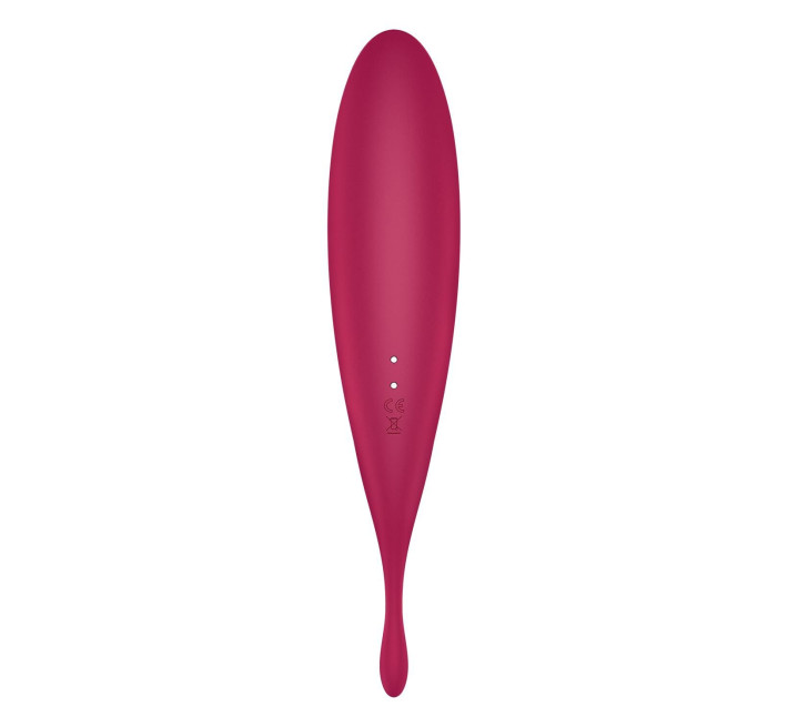 Смарт-вібратор для клітора з вакуумною стимуляцією Satisfyer Twirling Pro+ dark red