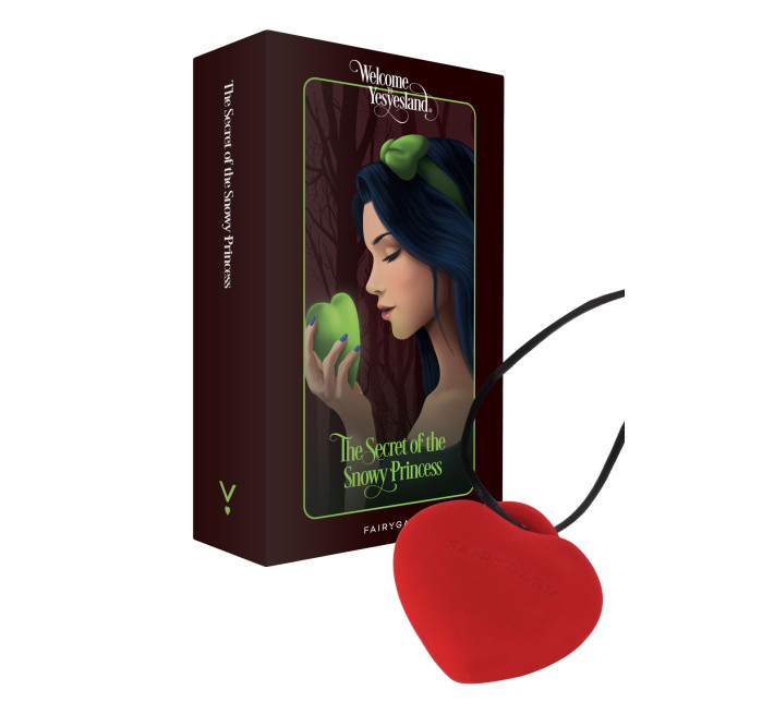 Мінівібратор «Сердечко» FairyGasm PleasureStone red, 9 режимів, на шнурку