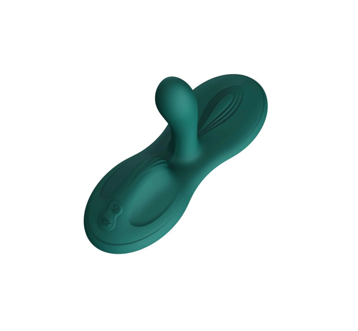 Sit-on-top смарт-вібратор Zalo – Flora Smart Vibrating Pad Turquoise Green, 9 моторів