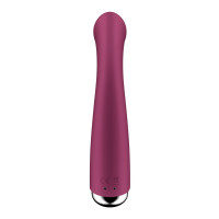 Вибратор с ротацией Satisfyer Spinning G-Spot 1 Red, плоская площадка для стимуляции точки G