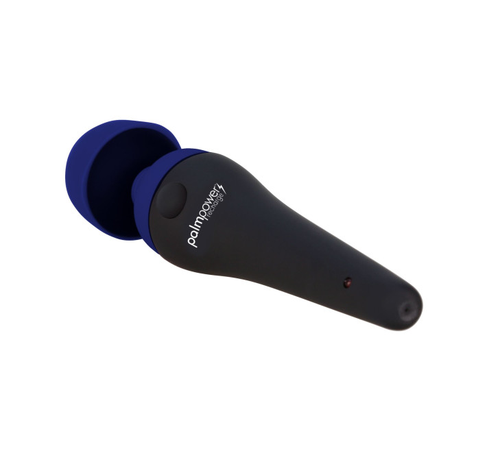 Вибромассажер PalmPower Recharge Blue, перезаряжаемый, гибкая головка, тревел-замок