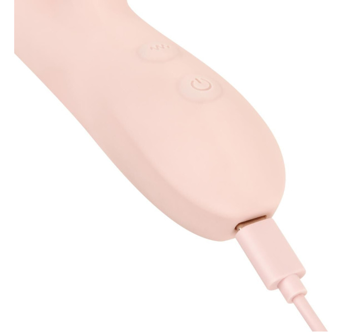 Вібратор-кролик Good Vibes Only - SHAI Thrusting Vibrator Soft Silicone - Pink