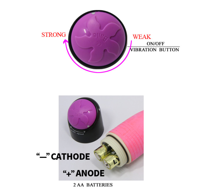 Гелевий вібратор LyBaile Рожевий BW0212