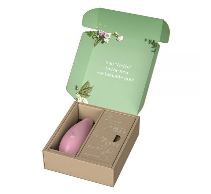 Вакуумный стимулятор клитора из биоматериалов Womanizer Premium Eco Pink