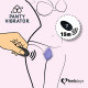Вібратор в трусики FeelzToys Panty Vibrator Чорний з пультом дистанційного керування, 6 режимів роботи, сумочка-чохол