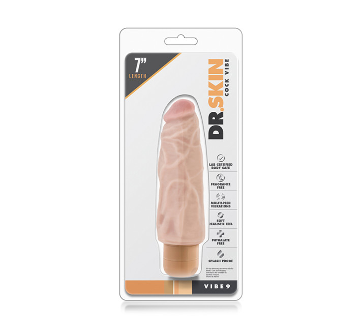 Вібратор Blush Mr. Skin Cock Vibe 9 Тілесний