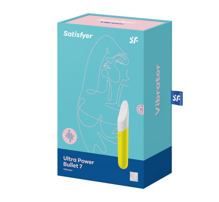 Минивибратор с гибким язычком Satisfyer Ultra Power Bullet 7 Желтый