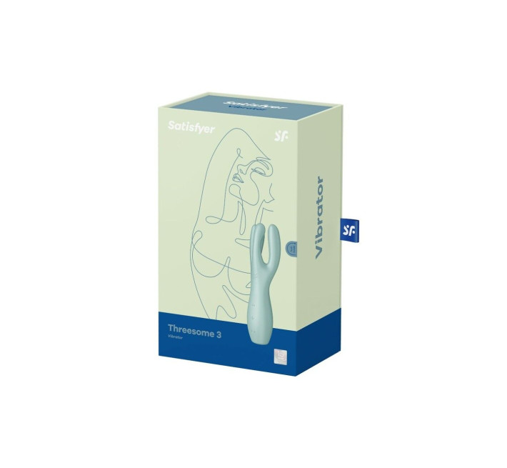 Кліторальний вібратор Satisfyer Threesome 3 Mint з трьома пальчиками