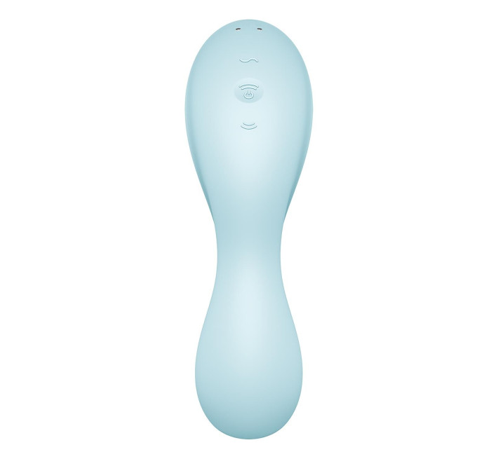 Вакуумний смарт-стимулятор із вібрацією Satisfyer Curvy Trinity 5 (Blue), керування зі смартфона