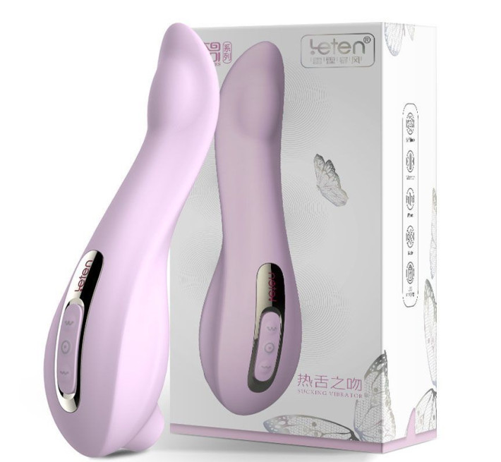 Вакуумний вібратор 3-в-1 Leten Sucking Vibrator (вакуум, вібрація, масажні рухи язичка)