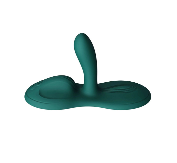 Sit-on-top смарт-вібратор Zalo – Flora Smart Vibrating Pad Turquoise Green, 9 моторів