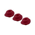 Змінні насадки Womanizer Premium, Classic, Liberty, Starlet - M, Бордові, 3 шт