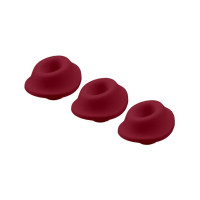 Змінні насадки Womanizer Premium, Classic, Liberty, Starlet - M, Бордові, 3 шт