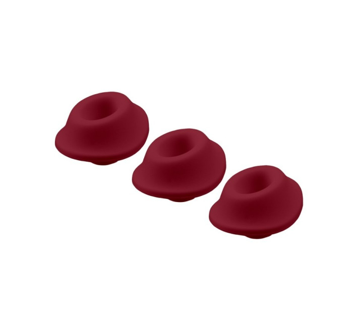 Змінні насадки Womanizer Premium, Classic, Liberty, Starlet - M, Бордові, 3 шт