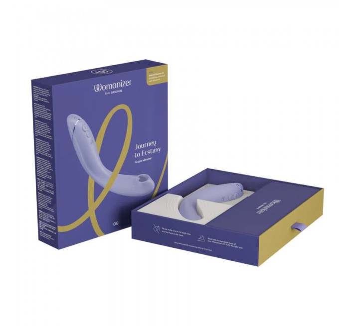 Вибратор для точки G c вакуумной стимуляцией Womanizer OG Lilac
