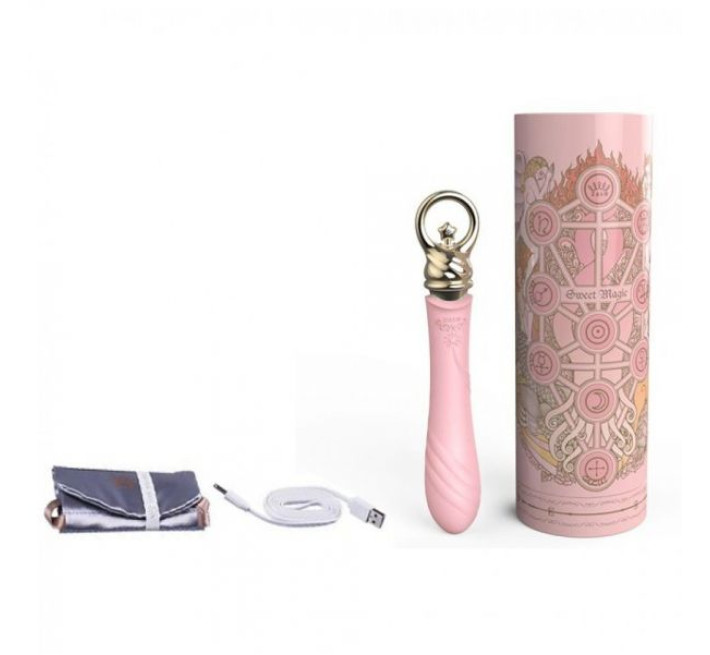 Вібромасажер з функцією підігріву Zalo Courage Рожевий