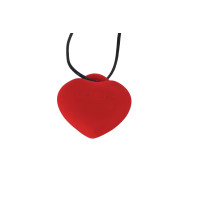 Мінівібратор «Сердечко» FairyGasm PleasureStone red, 9 режимів, на шнурку