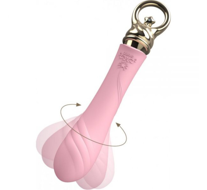 Вібромасажер з функцією підігріву Zalo Courage Рожевий