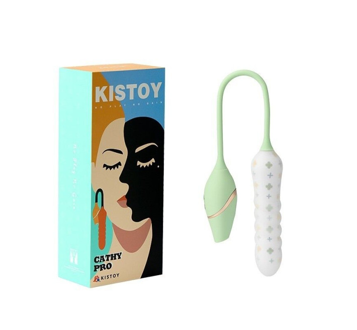 Пульсатор з вакуумним стимулятором KISTOY Cathy Pro на гнучкій зчіпці, під’єднання до смартфона