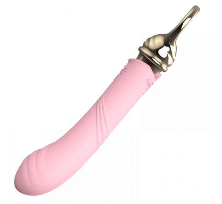 Вібромасажер з функцією підігріву Zalo Courage Рожевий