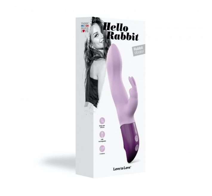 Вибратор-кролик Love To Love Hello Rabbit Фиолетовый