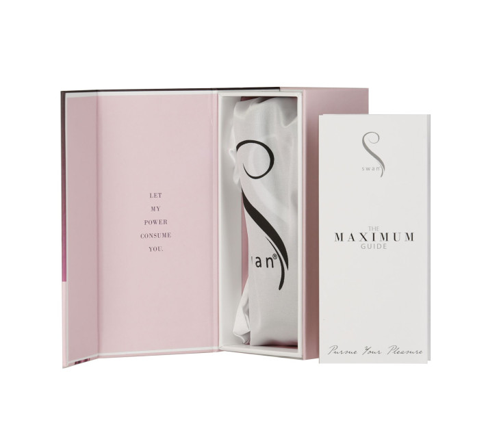 Віброкуля Swan Maximum + Comfy Cuff Pink, суперпотужна, різна інтенсивність, силіконова манжета