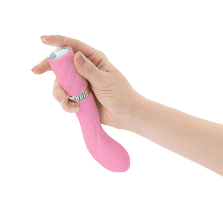 Розкішний вібратор PILLOW TALK Sassy із кристалом Сваровськи Рожевий