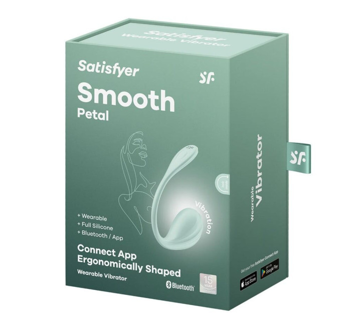 Смарт-виброейте Satisfyer Smooth Petal Connect App Mint