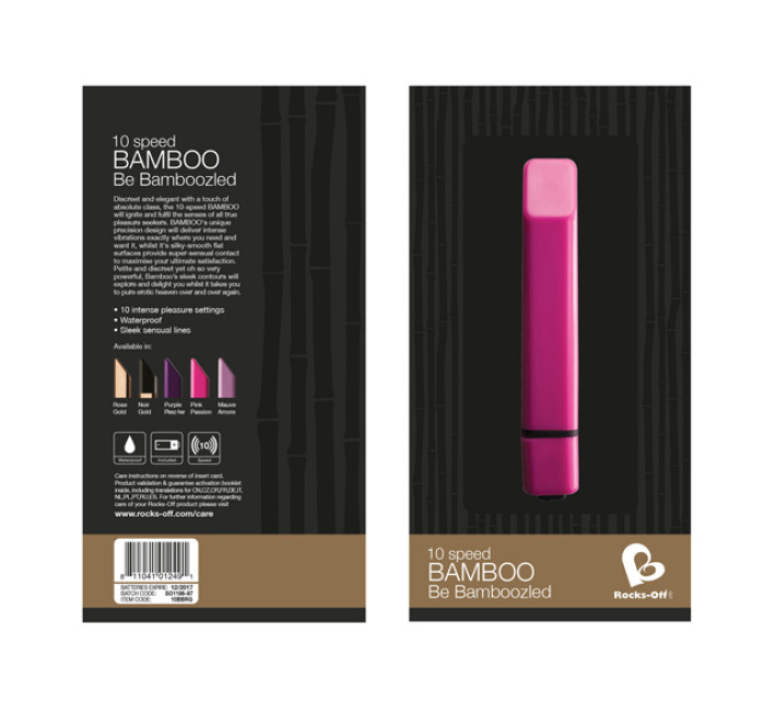 Вібратор Rocks Off Bamboo Rose Gold