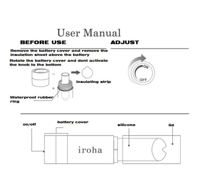 Вібратор-помада IROHA STICK Біла