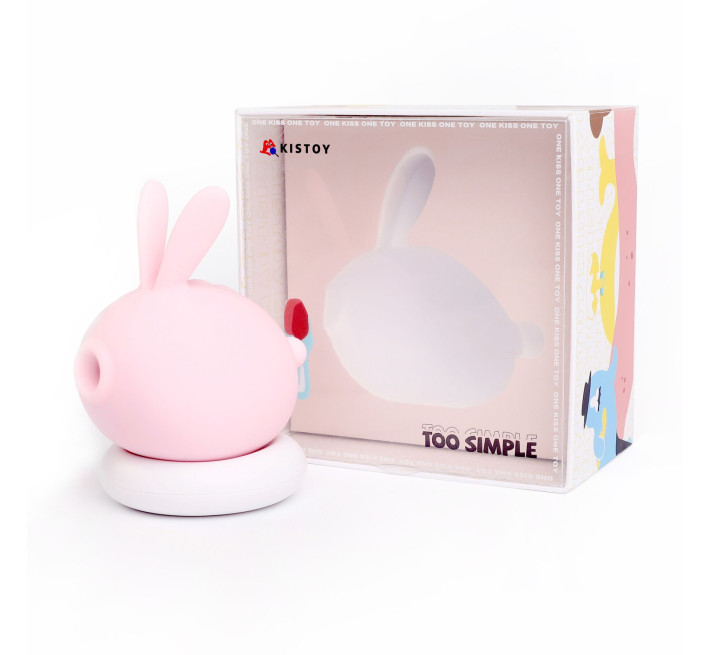 Вакуумный клиторальный стимулятор с вибрацией KISTOY Too Simple Pink